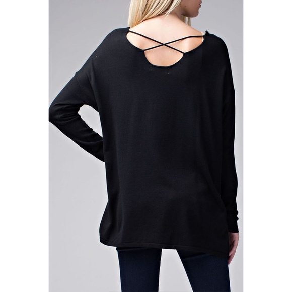 Honey Punch Black Sweater - Picture 2 of 4